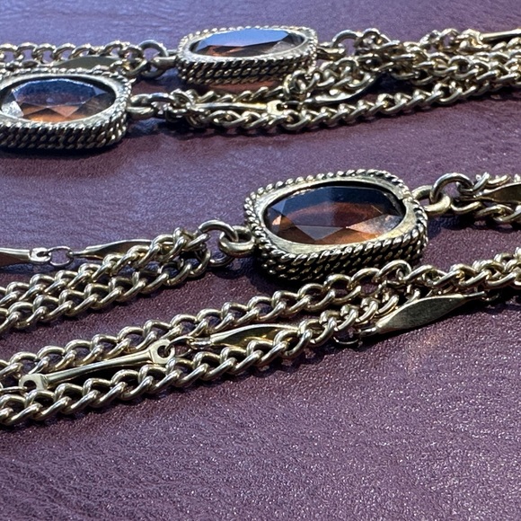 Vintage, Sarah Coventry, Golden embers, three strand, gold tone, chain, stunning - Picture 11 of 14